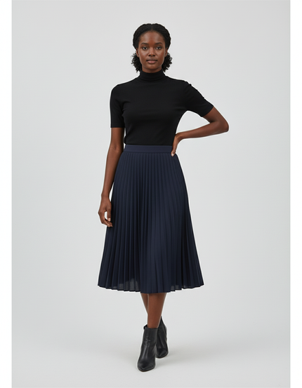 Jupe Patineuse Plissée Marine Élégante
