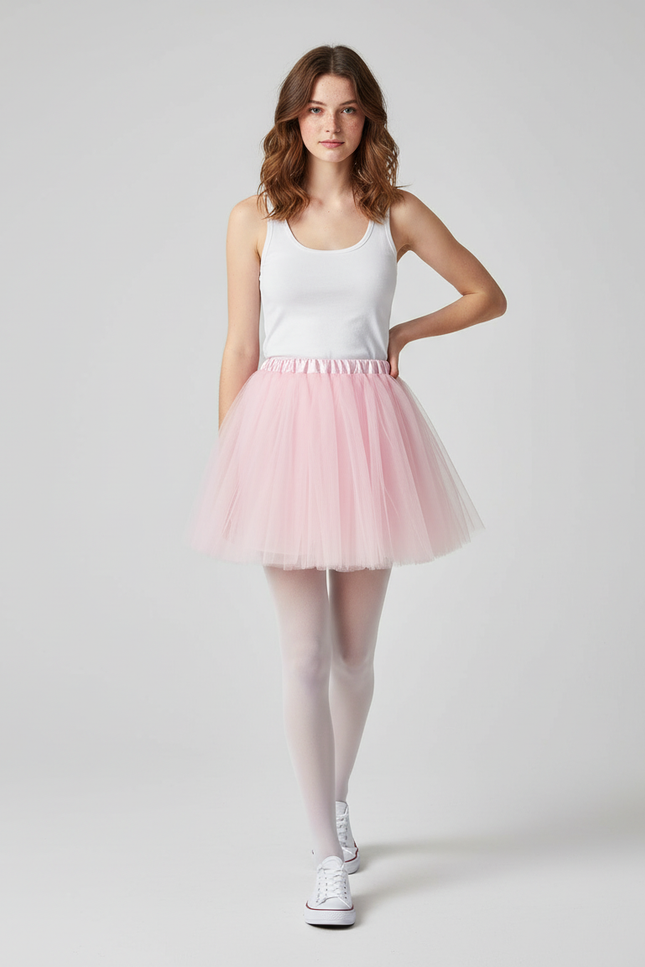 Jupe Patineuse Rose Tulle Chic