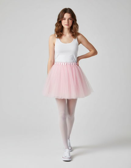 Jupe Patineuse Rose Tulle Chic