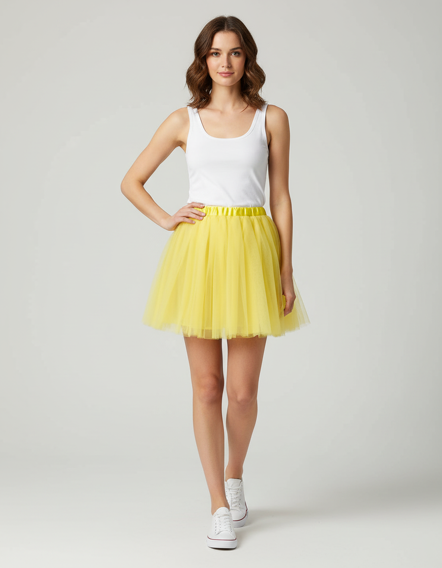 Jupe Patineuse Jaune