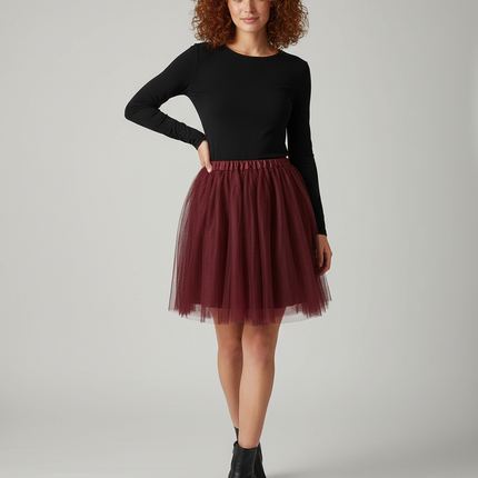 Collection image for: Jupe Bordeaux Patineuse