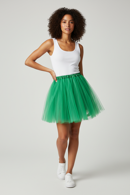 Jupe Patineuse Verte Tulle Chic