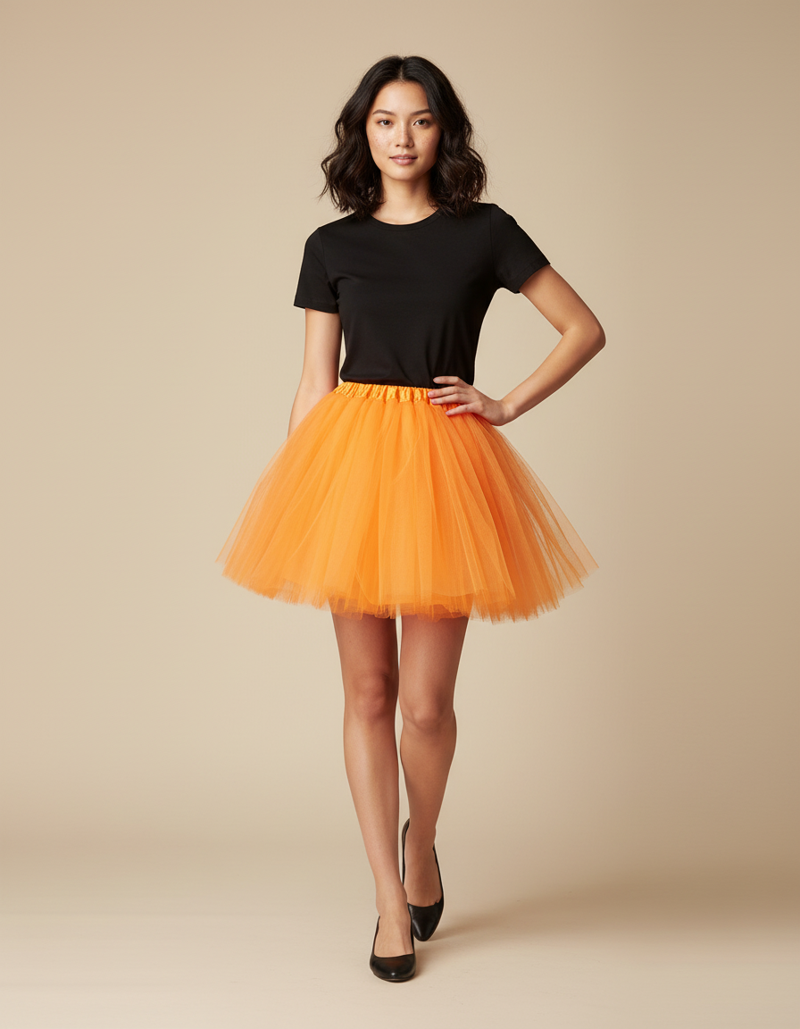 Jupe Patineuse Orange