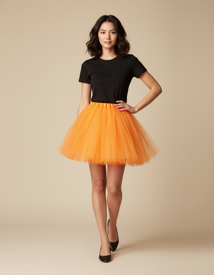 Jupe Patineuse Orange