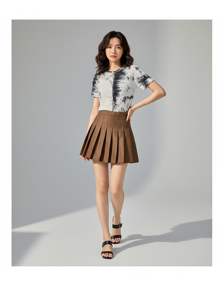 Jupe Patineuse Marron