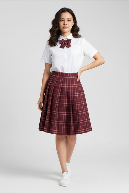 Jupe Patineuse Mi Longue Rouge