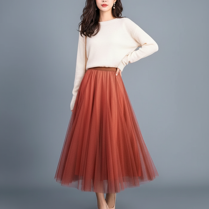 Collection image for: Jupe Patineuse Mi Longue