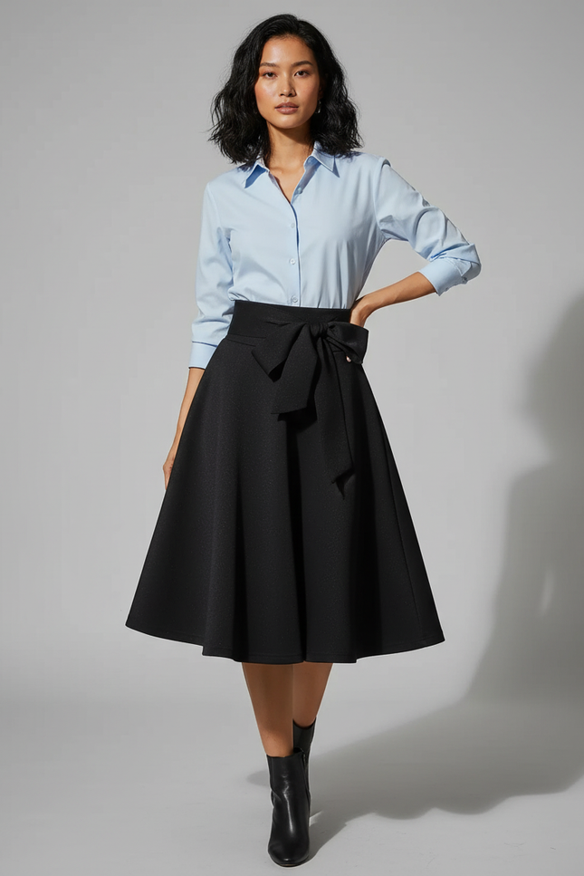 Jupe Patineuse Avec Ceinture