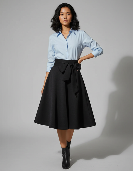 Jupe Patineuse Avec Ceinture