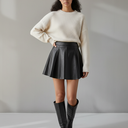 Collection image for: Jupe Cuir Patineuse