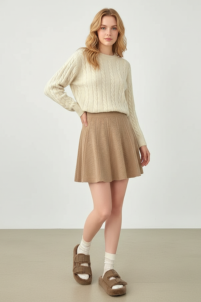 Jupe Patineuse Camel