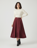Jupe Bordeaux Patineuse