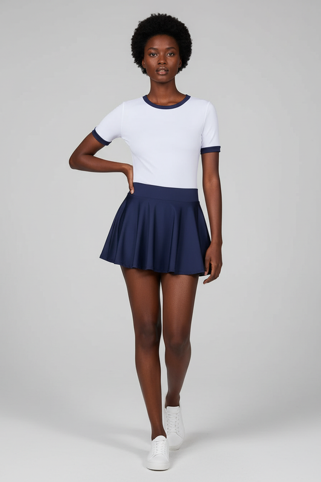 Jupe Patineuse Bleu Marine