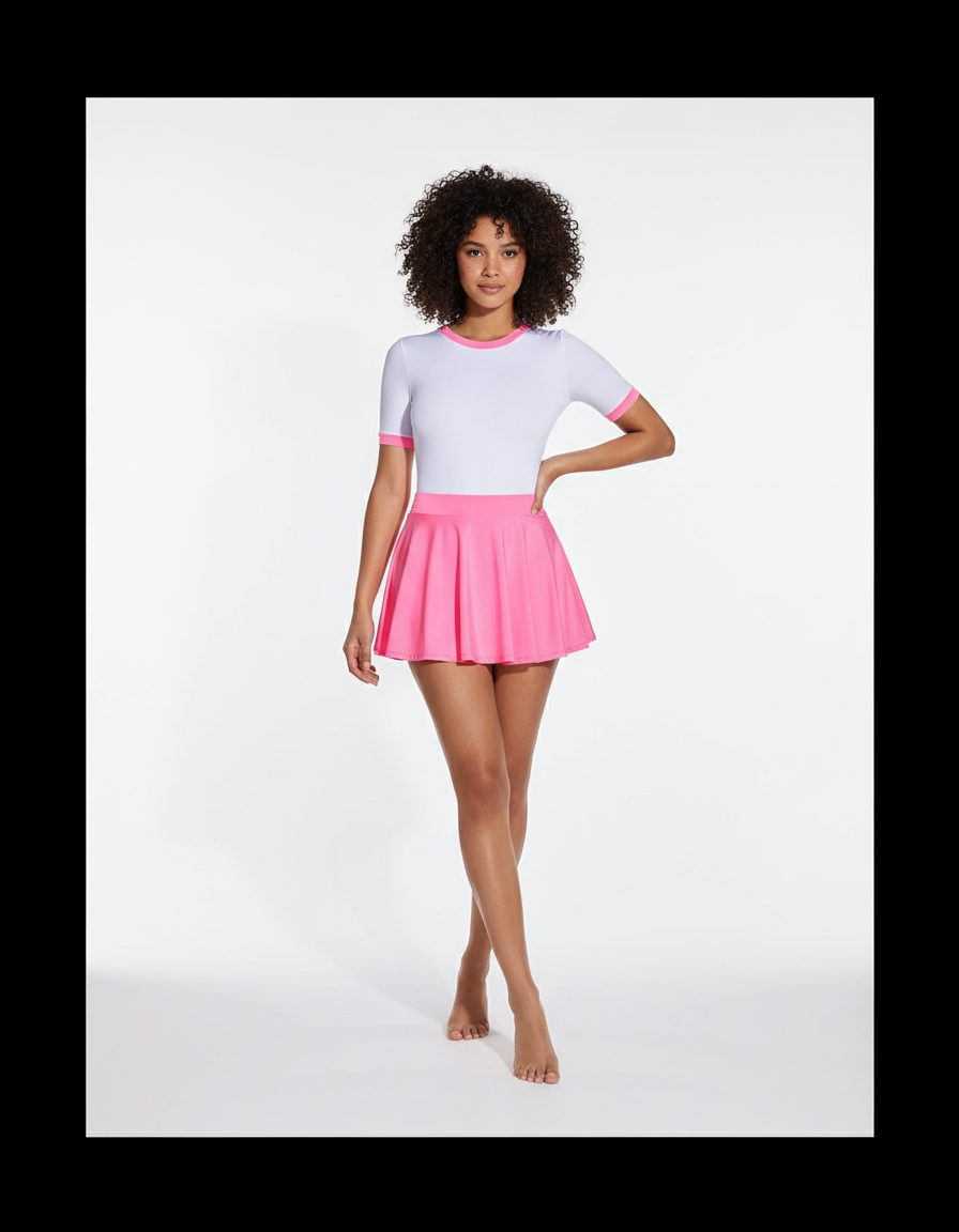 Jupe Patineuse Rose Clair