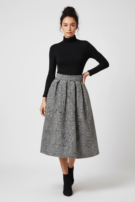 Jupe Patineuse En Laine