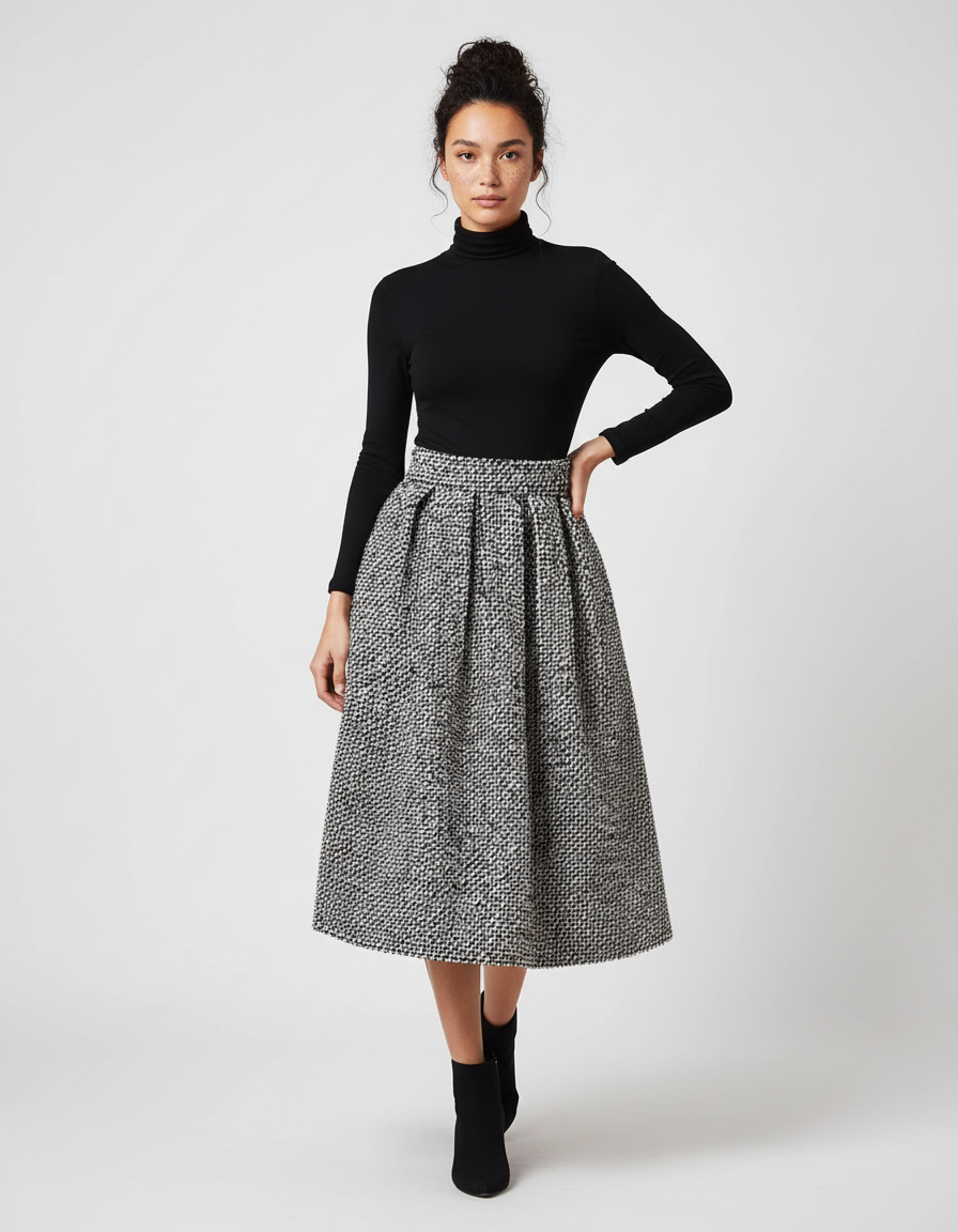 Jupe Patineuse En Laine