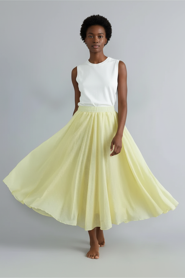 Jupe Patineuse Longue Femme