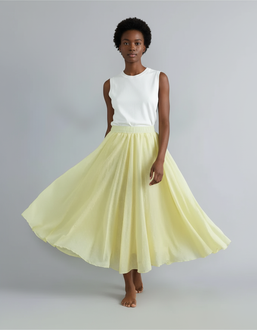 Jupe Patineuse Longue Femme