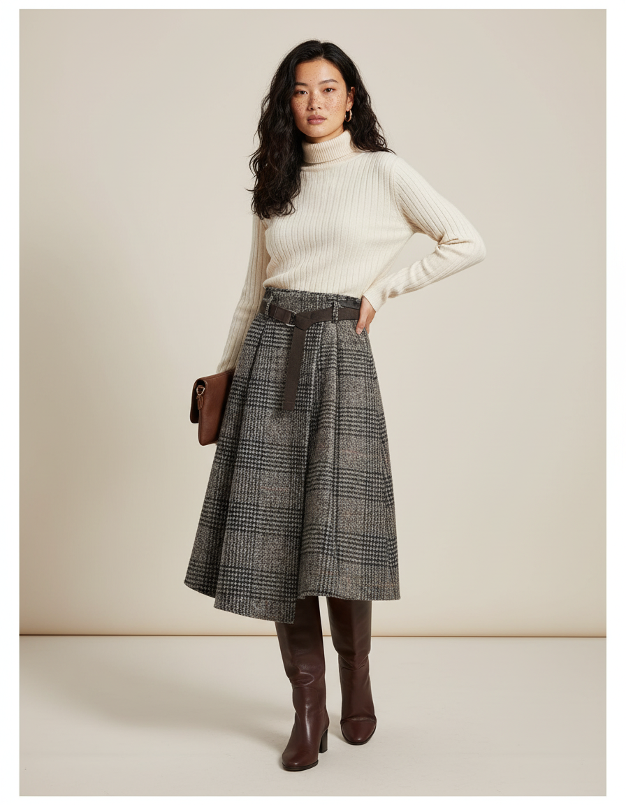 Jupe Patineuse Carreaux