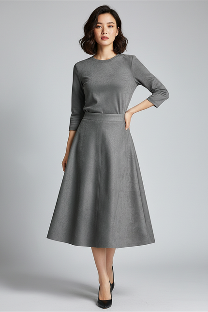 Jupe Patineuse Suedine