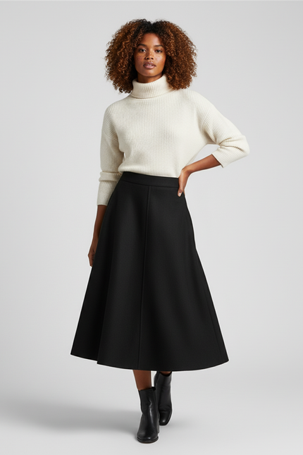 Jupe Patineuse Noire Femme