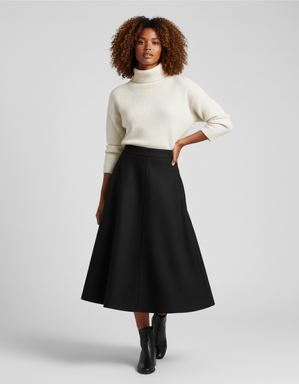 Jupe Patineuse Noire Femme