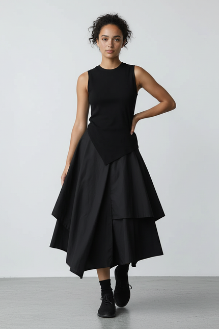 Jupe Patineuse Asymétrique