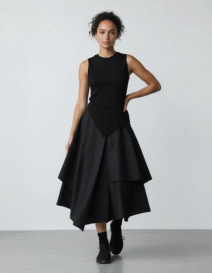 Jupe Patineuse Asymétrique