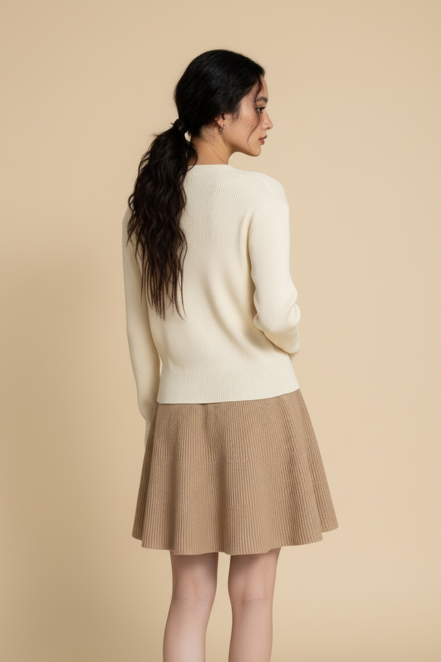 Jupe Patineuse Beige