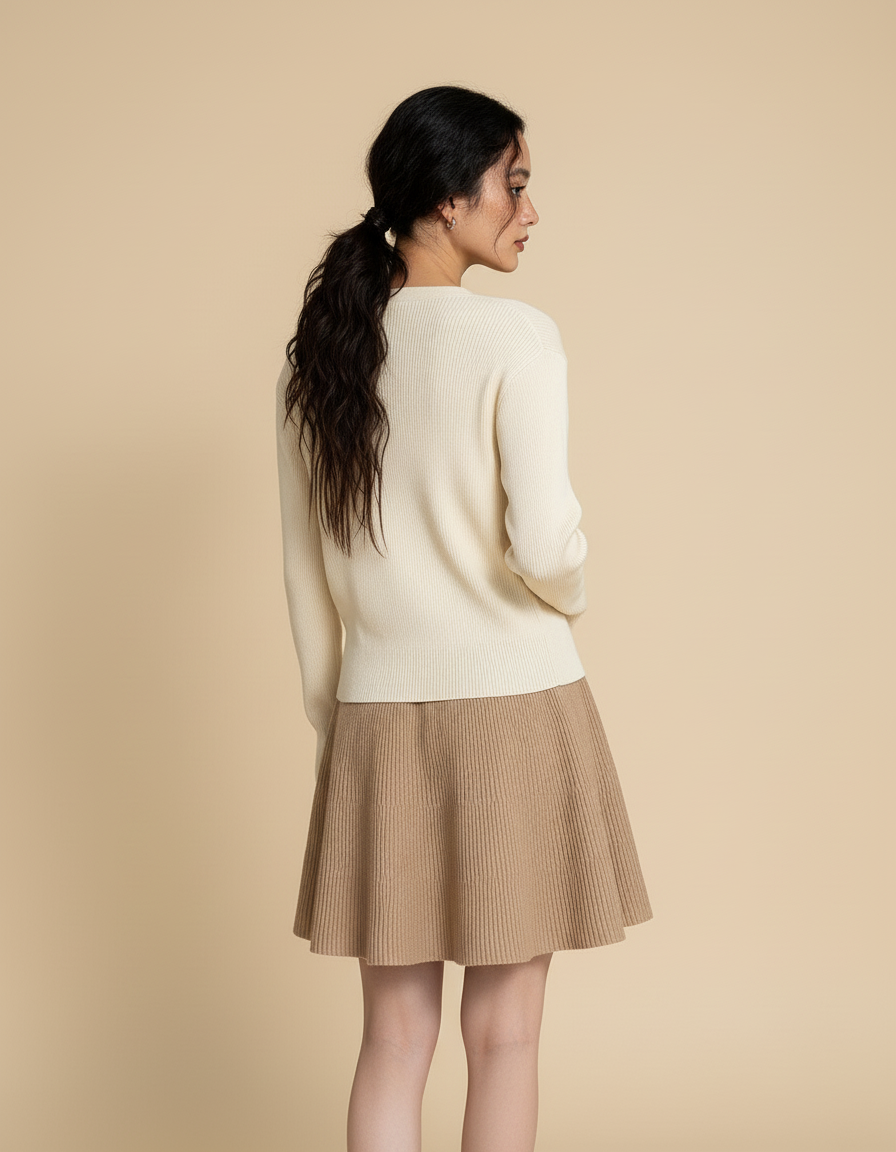 Jupe Patineuse Beige