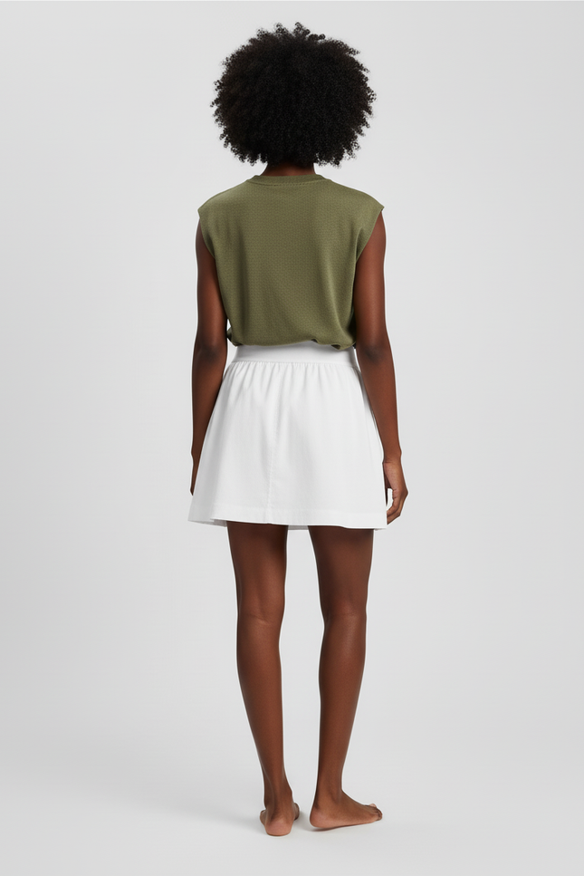 Jupe Patineuse Blanche Femme