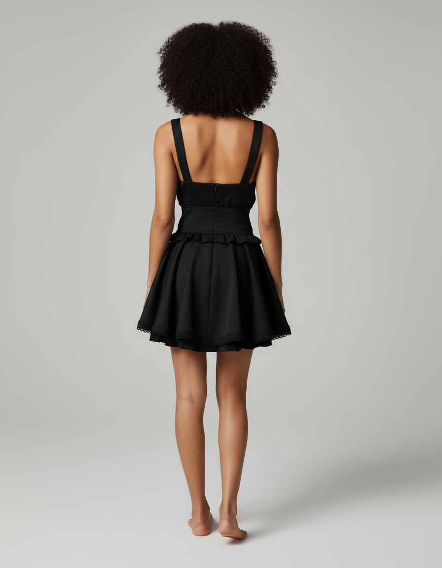 Jupe Patineuse Avec Bretelle