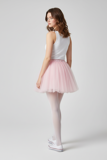 Jupe Patineuse Rose Tulle Chic