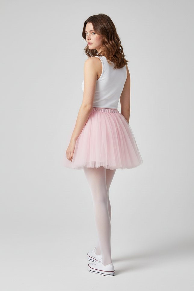 Jupe Patineuse Rose Tulle Chic