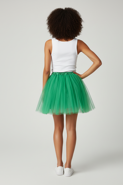 Jupe Patineuse Verte Tulle Chic