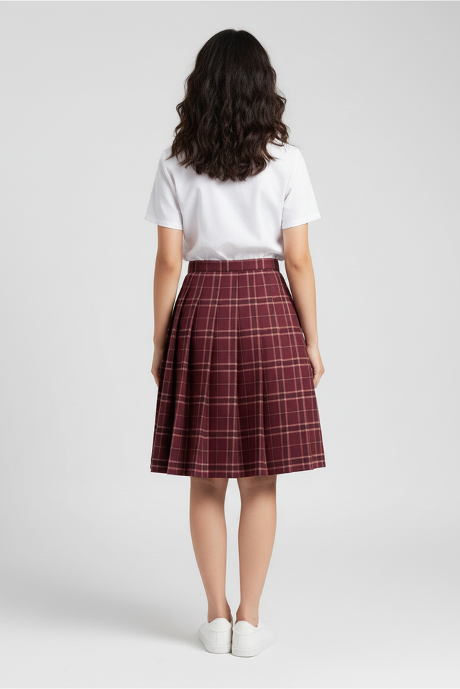 Jupe Patineuse Mi Longue Rouge