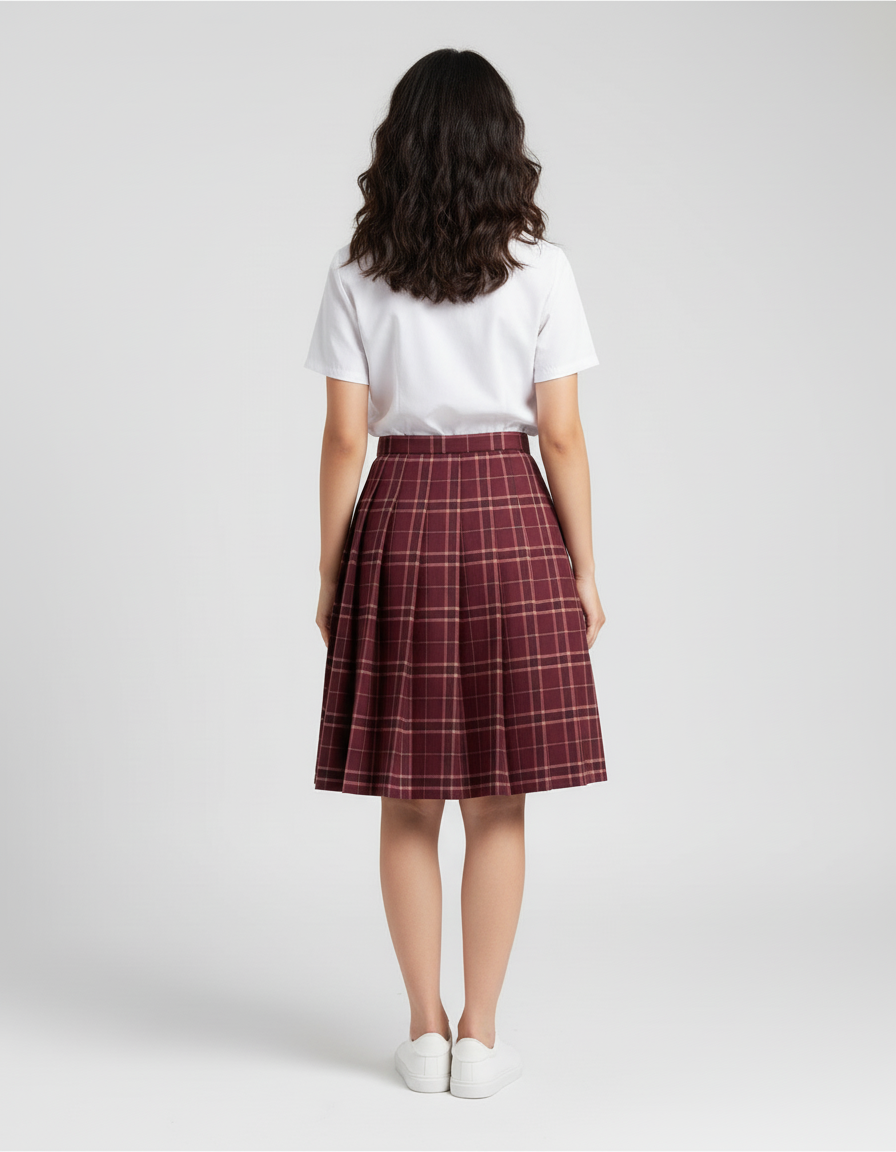 Jupe Patineuse Mi Longue Rouge