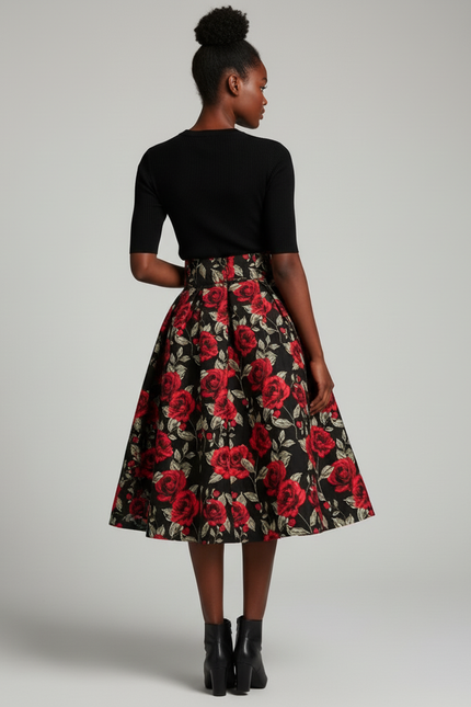 Jupe Patineuse Fleurie