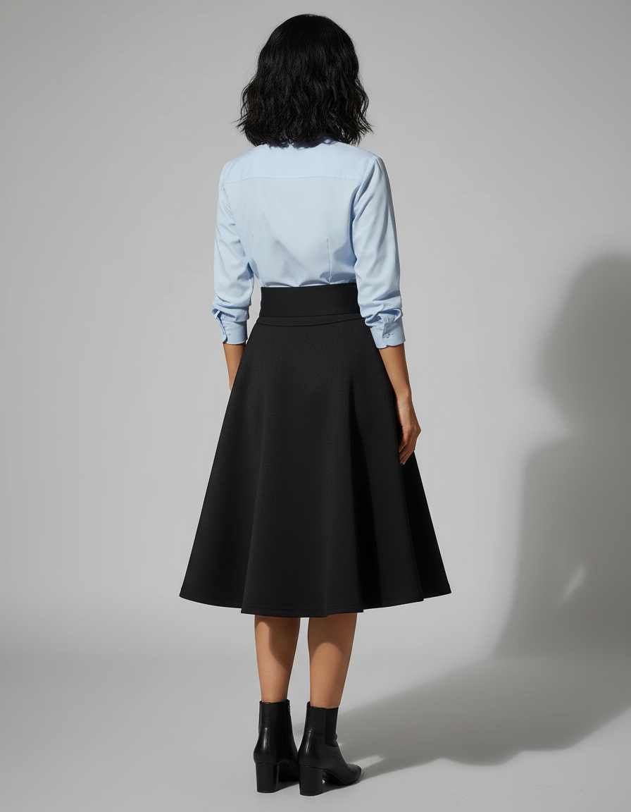 Jupe Patineuse Avec Ceinture