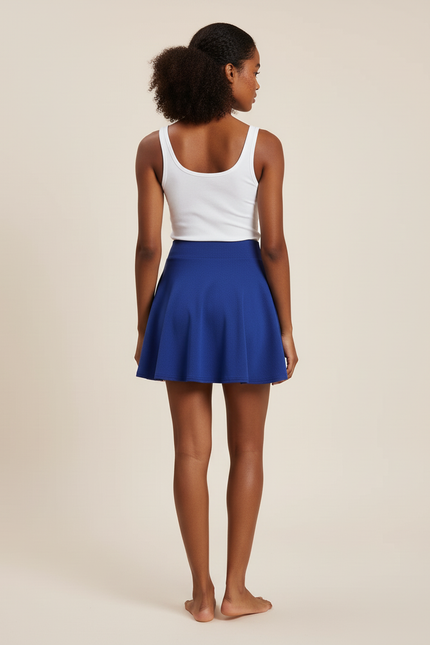 Jupe Patineuse Bleu Electrique