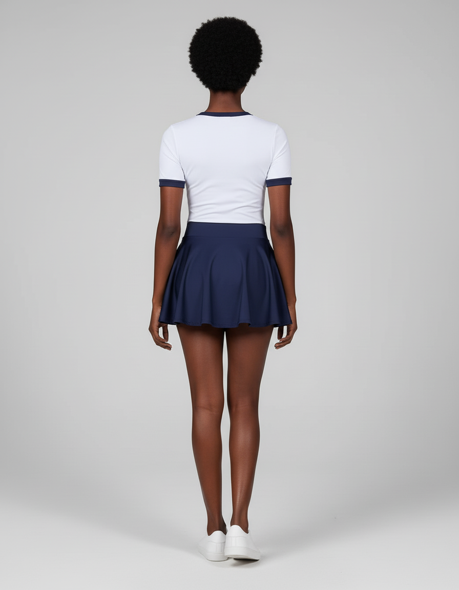 Jupe Patineuse Bleu Marine