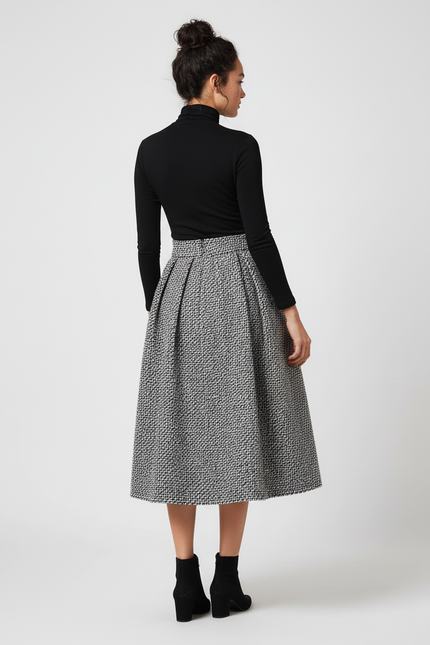 Jupe Patineuse En Laine