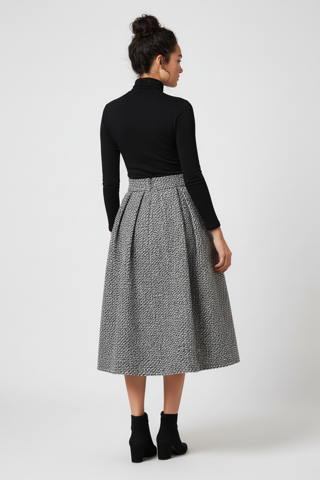 Jupe Patineuse En Laine