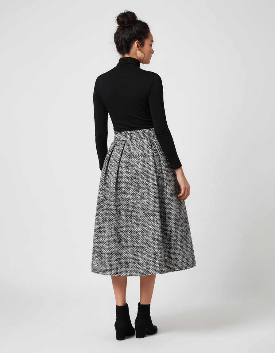 Jupe Patineuse En Laine