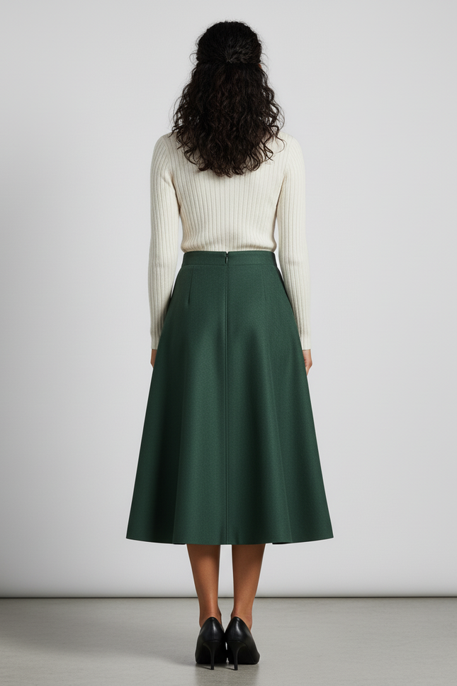 Jupe Patineuse Vert Sapin