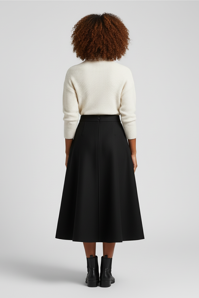 Jupe Patineuse Noire Femme