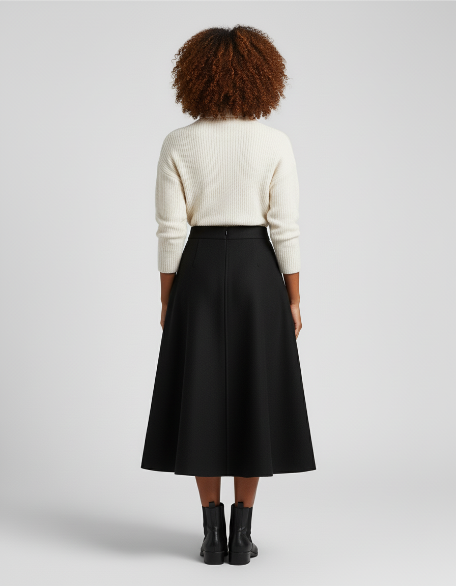 Jupe Patineuse Noire Femme