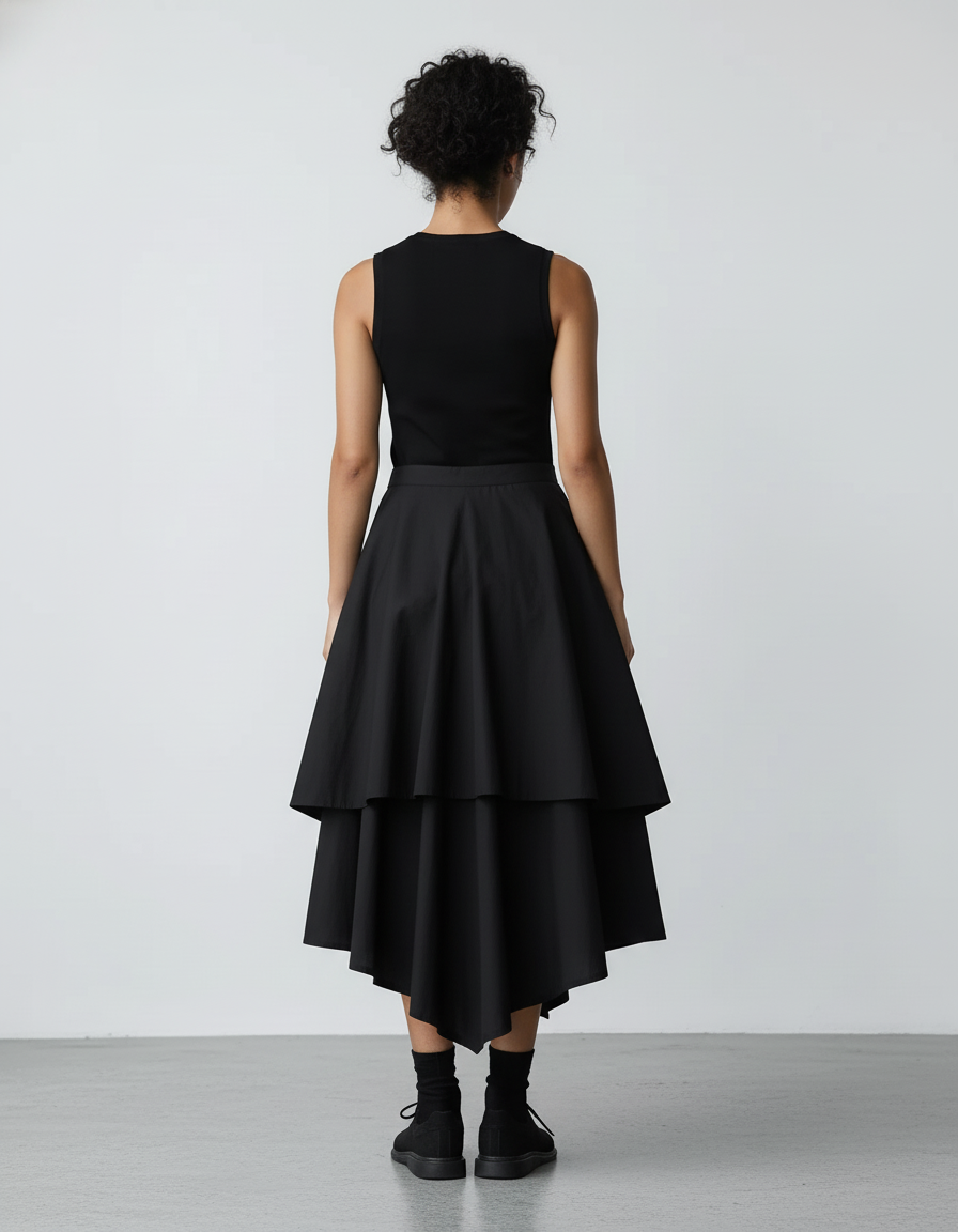 Jupe Patineuse Asymétrique