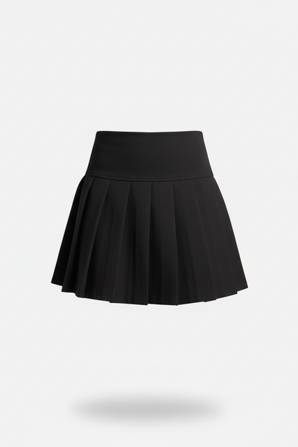 Jupe Patineuse Plissée Taille Haute Y2K