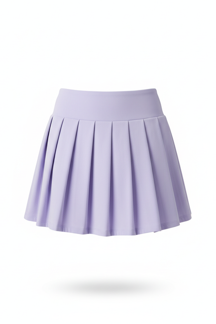 Jupe Patineuse Lavande Plissée